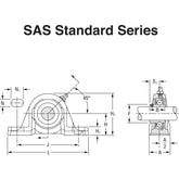Timken - Extended Inner Ring with Rubber Cartridge (Contact Seals With Collar) - 0.75" Bore | RCSM3/4